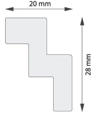 Taklist frigolit DP23