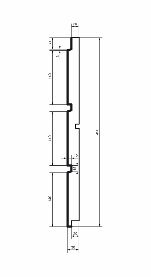 Fasadbeklädnad HC101-3