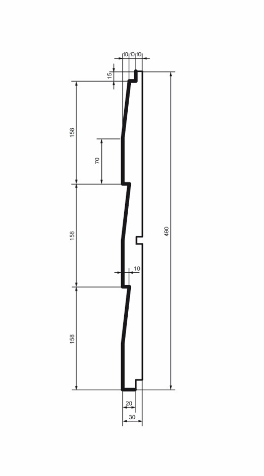 Fasadbeklädnad HC102-3