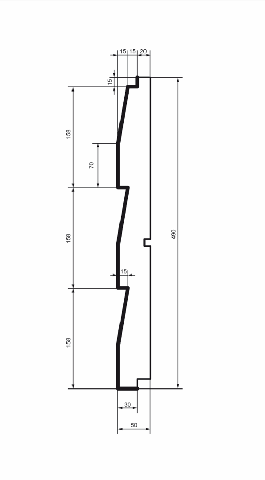 Fasadbeklädnad HC102-5